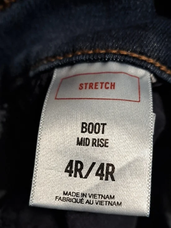 Express Mid Rise Bootcut Size 4R - Picture 4 of 5